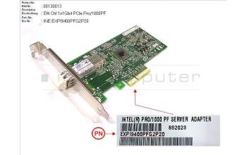 Fujitsu Eth Ctrl 1x1Gbit PCIe Pro/1000PF pour Fujitsu Primergy RX300 S8
