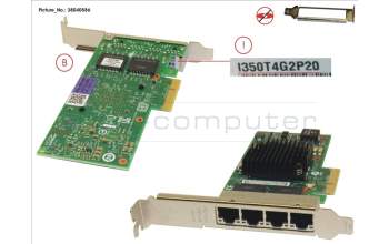 Fujitsu PLAN CP 4X1GBIT CU INTEL I350-T4 pour Fujitsu Primergy RX2530 M5