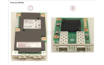 Fujitsu OCP X527-DA2 2X10GB SFP pour Fujitsu Primergy TX2550 M4