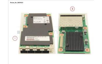 Fujitsu OCP X527-DA4 4X10GB SFP pour Fujitsu Primergy RX2530 M5