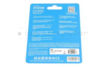 IPC-Computer DGCD04 mémoire vive 32GB DDR5-RAM CAMM (Dell) Kit adaptateur CAMM Crucial 5600Mhz 32GB