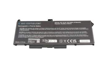 IPC-Computer batterie (15,2V 4 cellules) compatible avec Dell W1YCT à 62,32Wh
