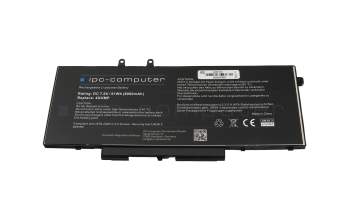 IPC-Computer batterie (4 cellules) compatible avec Dell 04GVMP à 61Wh