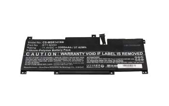 IPC-Computer batterie 37,6Wh compatible avec MSI Modern 14 B11M/B11MW (MS-14D2)