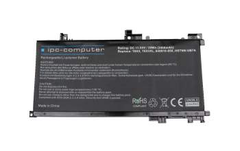 IPC-Computer batterie 39Wh 11.55V compatible avec HP Omen 15-ax000