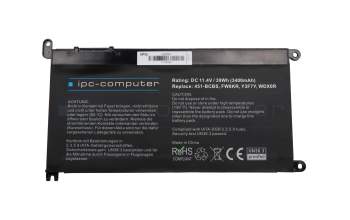IPC-Computer batterie 39Wh compatible avec Dell Latitude 11 (3189)