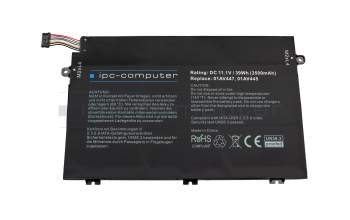 IPC-Computer batterie 39Wh compatible avec Lenovo ThinkPad E480 (20KQ/20KN)