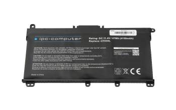 IPC-Computer batterie 47Wh compatible avec HP 14s-fq0000