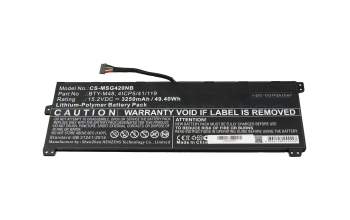 IPC-Computer batterie 49,40Wh compatible avec MSI PE42 8RB (MS-14B1)
