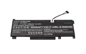 IPC-Computer batterie 52,4Wh compatible avec MSI GL76 Pulse 11UE/11UEK (MS-17L1)