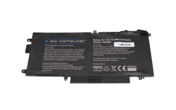 IPC-Computer batterie 55,25Wh compatible avec Dell Latitude 13 2in1 (7390)