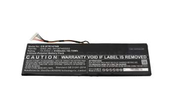 IPC-Computer batterie 92,72Wh compatible avec Gigabyte Aero 15W (15Wv7)