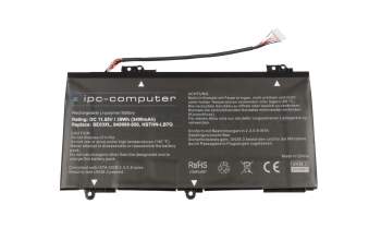 IPC-Computer batterie compatible avec HP 849908-850 à 39Wh