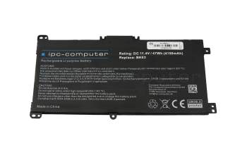 IPC-Computer batterie compatible avec HP BK03 à 47,31Wh
