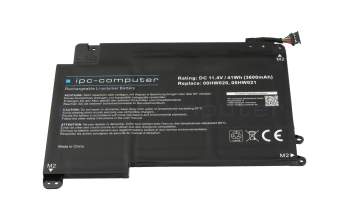 IPC-Computer batterie compatible avec Lenovo 00HW021 à 41Wh