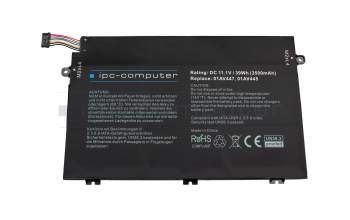 IPC-Computer batterie compatible avec Lenovo 01AV445 à 39Wh