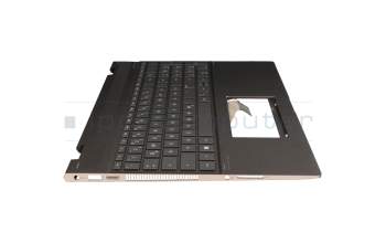L15588-041 original HP clavier incl. topcase DE (allemand) anthracite/gris avec rétro-éclairage