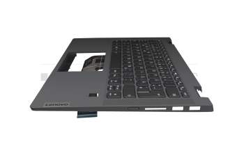 L1CZ09J009J original Lenovo clavier incl. topcase DE (allemand) noir/gris avec rétro-éclairage