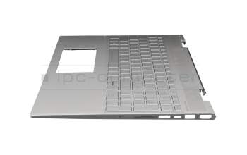 L20746-041 original HP clavier incl. topcase DE (allemand) argent/argent avec rétro-éclairage