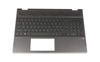 L20849-041 original HP clavier incl. topcase DE (allemand) noir/noir avec rétro-éclairage
