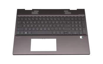 L54923-041 original HP clavier incl. topcase DE (allemand) gris/anthracite avec rétro-éclairage