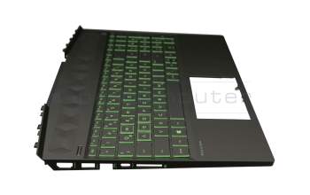 L57593-041 original HP clavier incl. topcase DE (allemand) noir/noir avec rétro-éclairage