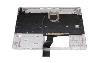 L63579-041 original HP clavier incl. topcase DE (allemand) argent/argent avec rétro-éclairage