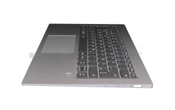 LCM16P1-6861 original Chicony clavier incl. topcase DE (allemand) gris/argent avec rétro-éclairage