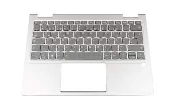 LCM17J66D0J686 original Chicony clavier incl. topcase DE (allemand) gris/argent avec rétro-éclairage