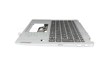 LCM19H96DD0-686 original Lenovo clavier incl. topcase DE (allemand) noir/gris