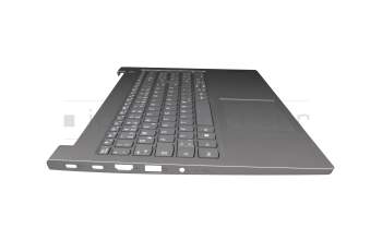 LCM19J26D0-6861 original Lenovo clavier incl. topcase DE (allemand) gris foncé/gris