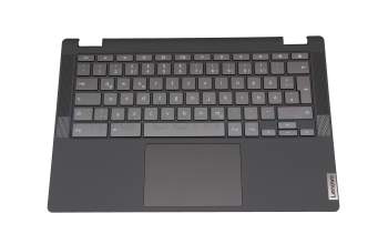 LCM19M26D0J686 original Lenovo clavier incl. topcase DE (allemand) gris/or