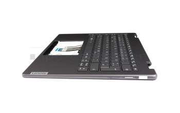 LCM21L16D0J6864 original Lenovo clavier incl. topcase DE (allemand) gris/gris avec rétro-éclairage