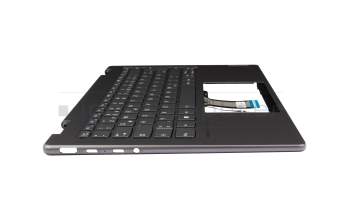LCM21L16D0J6864 original Lenovo clavier incl. topcase DE (allemand) gris/gris avec rétro-éclairage