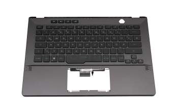LF3088BKB042 original Asus clavier incl. topcase DE (allemand) noir/gris avec rétro-éclairage