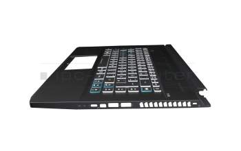 LG4P P90BRL original Acer clavier incl. topcase DE (allemand) noir/transparent/noir avec rétro-éclairage
