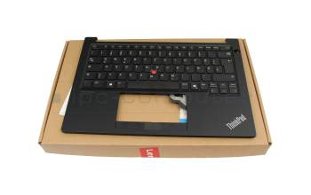 LIM21G56D0-G629 original Lenovo clavier incl. topcase DE (allemand) noir/noir avec mouse stick