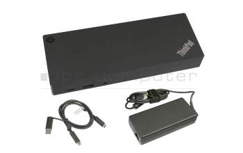 Lenovo Hybrid-USB USB-C / USB-A réplicateur de port incl. 135W chargeur pour Lenovo ThinkPad T431s (20A9/20AA/20AC)