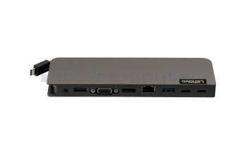 Lenovo USB-C Mini Dock USB-C 3 réplicateur de port incl. 65W chargeur pour Lenovo Yoga 900S-12ISK (80ML)