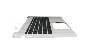 M21742-041 HP clavier incl. topcase DE (allemand) noir/argent avec rétro-éclairage