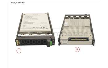 Fujitsu SSD SAS 12G 1.6TB MIXED-USE 2.5\" H-P EP pour Fujitsu PrimeQuest 3800B