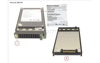 Fujitsu SSD SAS 12G 400GB MU 2.5\" HOT PL EP pour Fujitsu PrimeQuest 3800B