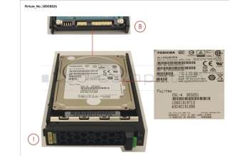 Fujitsu HD SAS 12G 300GB 10K 512N HOT PL 2.5\' EP pour Fujitsu PrimeQuest 3800E2