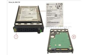 Fujitsu HD SAS 12G 2.4TB 10K 512E HOT PL 2.5\' EP pour Fujitsu PrimeQuest 3800B