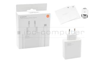 MDY-13-EE original Xiaomi chargeur USB-C 120 watts EU wallplug blanc (Charging Combo Type-A)