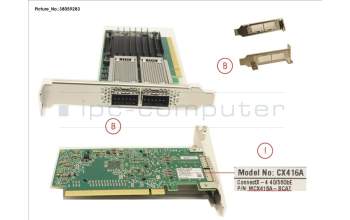 Fujitsu MCX4 EN 2X 40GBE pour Fujitsu Primergy CX2570 M5