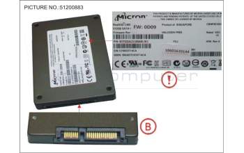 Fujitsu SSD S3 512GB 2.5 SATA pour Fujitsu Esprimo P956