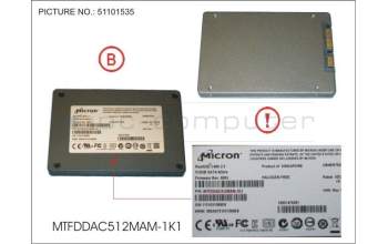 Fujitsu MOI:MTFDDAC512MAM-1K1 SSD S3 512GB 2.5 SATA