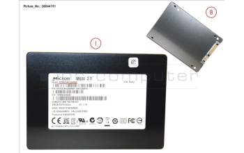 Fujitsu SSD S3 256GB 2.5 SATA (7MM) pour Fujitsu Esprimo D556