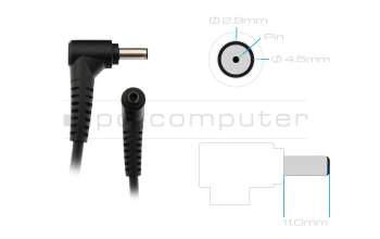MSI Sword 15 A11UC/A11UD/A11SC (MS-1582) Chargeur 180 watts de Delta Electronics dimension du connecteur 4,5/2,9 mm (extérieur/intérieur)